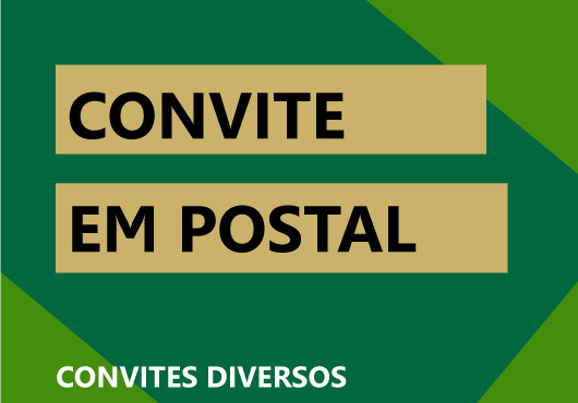 convite de casamento e aniversário em formato postal